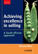 Cover for Achieving Excellence in Selling