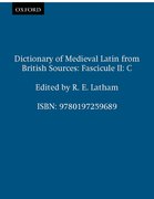 Cover for Dictionary of Medieval Latin from British Sources