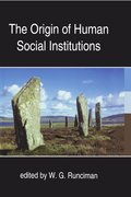 Cover for The Origin of Human Social Institutions