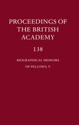 Cover for Proceedings of the British Academy, 138 Biographical Memoirs of Fellows, V