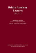 Cover for British Academy Lectures 2012-13