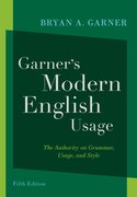 Cover for Garner's Modern English Usage - 9780197599020