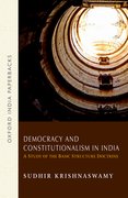 Cover for Democracy and Constitutionalism in India
