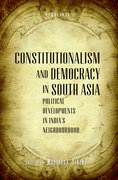 Cover for Constitutionalism and Democracy in South Asia