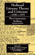 Cover for Medieval Literary Theory and Criticism <em>c.</em>1100--<em>c.</em>1375