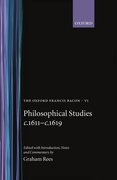 Cover for Philosophical Studies <em>c</em>.1611-<em>c</em>.1619