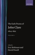 Cover for The Early Poems of John Clare, 1804-1822