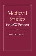 Cover for Medieval Studies for J. A. W. Bennett