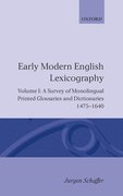 Cover for Early Modern English Lexicography