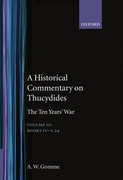 Cover for A Historical Commentary on Thucydides