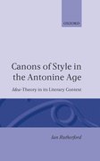 Cover for Canons of Style in the Antonine Age