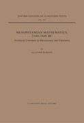 Cover for Mesopotamian Mathematics 2100-1600 BC