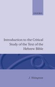Cover for Introduction to the Critical Study of the Text of the Old Testament
