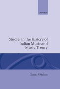 Cover for Studies in the History of Italian Music and Music Theory