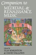 Cover for Companion to Medieval and Renaissance Music