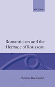 Cover for Romanticism and the Heritage of Rousseau