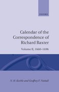 Cover for Calendar of the Correspondence of Richard Baxter