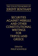 Cover for Securities Against Misrule and Other Constitutional Writings for Tripoli and Greece