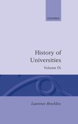 Cover for History of Universities