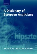 Cover for A Dictionary of European Anglicisms