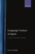 Cover for Language Contact in Japan