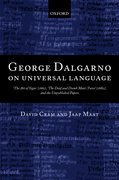 Cover for George Dalgarno on Universal Language