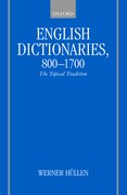 Cover for English Dictionaries 800-1700