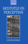 Cover for Aristotle on Perception