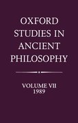 Cover for Oxford Studies in Ancient Philosophy