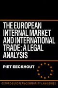 Cover for The European Internal Market and International Trade