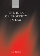 Cover for The Idea of Property in Law