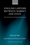 Cover for English Lawyers between Market and State