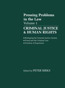 Cover for Pressing Problems in Law