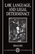 Cover for Law, Language, and Legal Determinacy