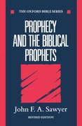 Cover for Prophecy and the Biblical Prophets