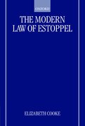 Cover for The Modern Law of Estoppel