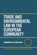 Cover for Trade and Environment Law in the European Community