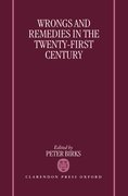 Cover for Wrongs and Remedies in the Twenty-First Century
