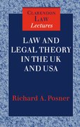 Cover for Law and Legal Theory in England and America