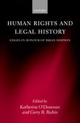 Cover for Human Rights and Legal History