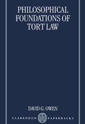 Cover for The Philosophical Foundations of Tort Law