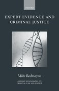 Cover for Expert Evidence and Criminal Justice