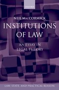 Cover for Institutions of Law
