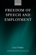 Cover for Freedom of Speech and Employment