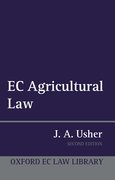 Cover for EC Agricultural Law