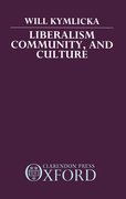 Cover for Liberalism, Community, and Culture