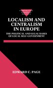 Cover for Localism and Centralism in Europe