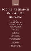 Cover for Social Research and Social Reform