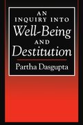 Cover for An Inquiry into Well-Being and Destitution