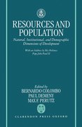 Cover for Resources and Population